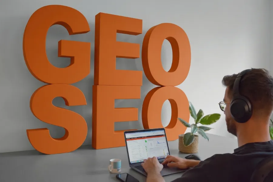 SEO und GEO Optimierung Illustration