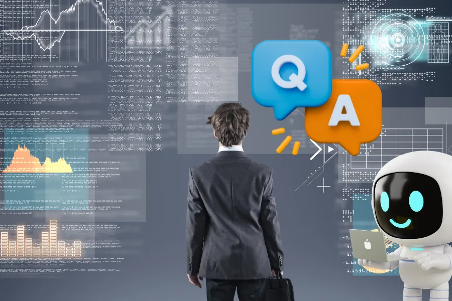 KI-Chatbot mit RAG Illustration